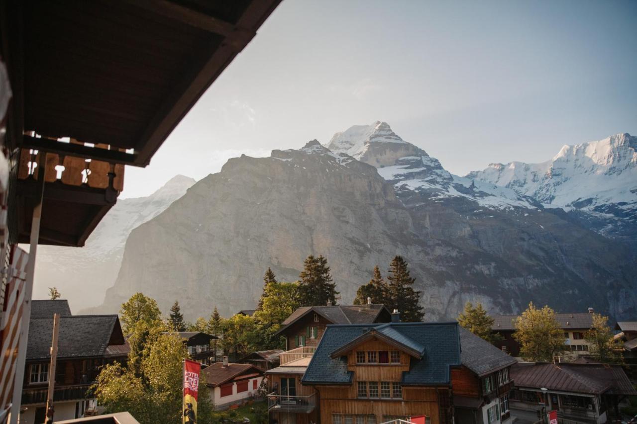 Hotel Drei Berge Mürren Eksteriør bilde