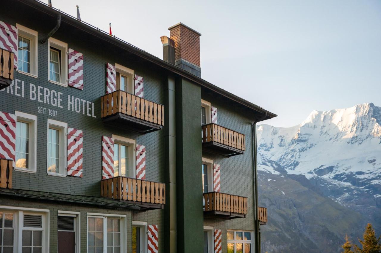 Hotel Drei Berge Mürren Eksteriør bilde